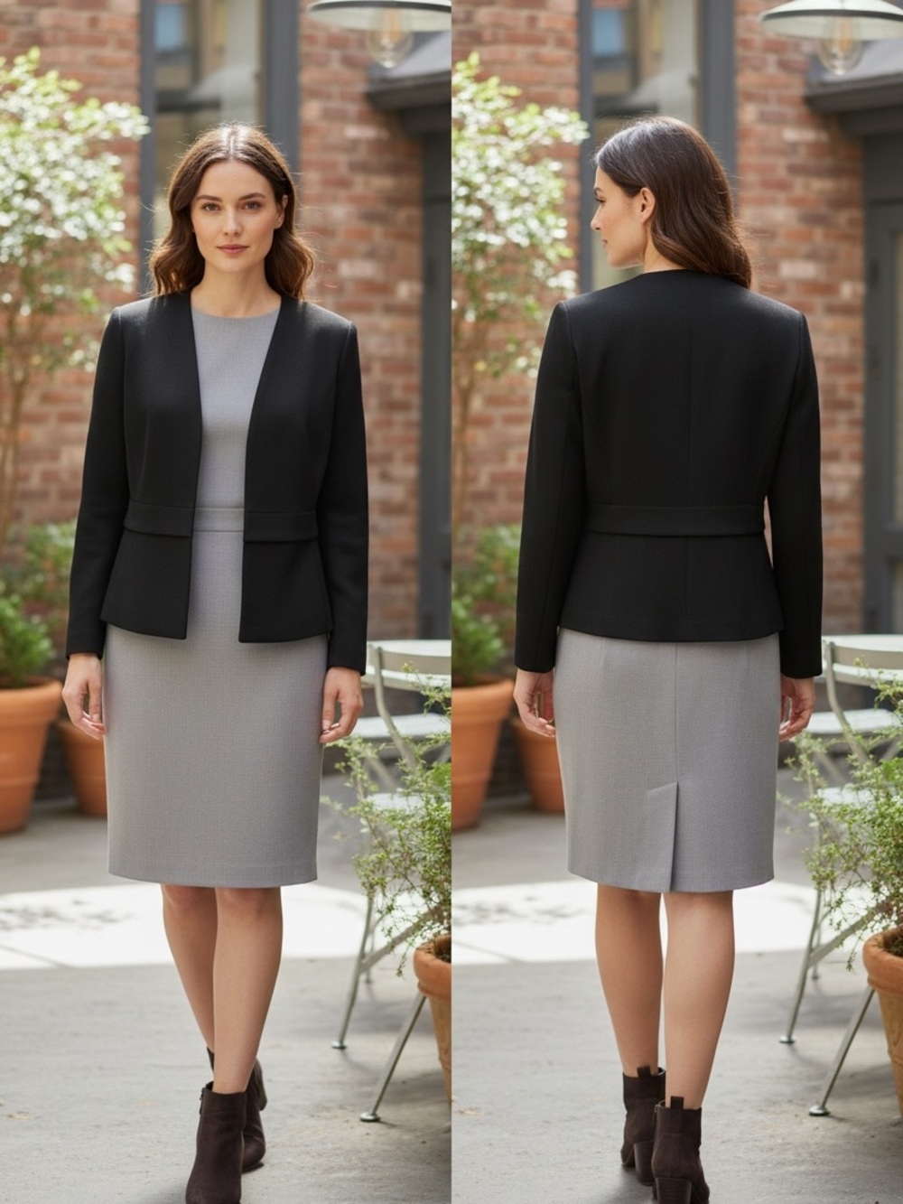 Alfani Women's Black Open-Front Cardigan Jacket